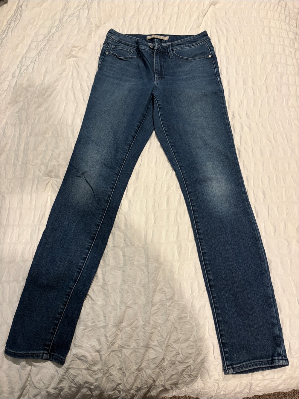Athleta Straight-Leg Jeans in Dark Blue Wash